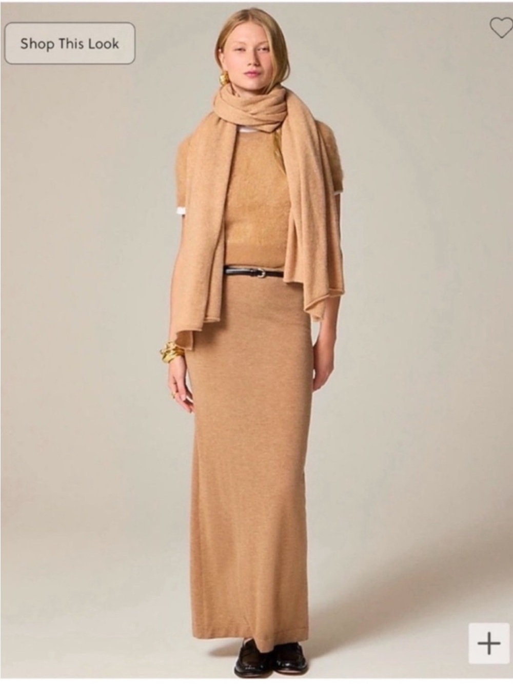 J.Crew Oversized cashmere wrap Monogrammed RC